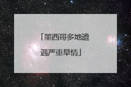 墨西哥多地遭遇严重旱情