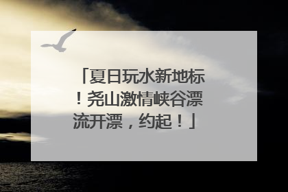 夏日玩水新地标！尧山激情峡谷漂流开漂，约起！