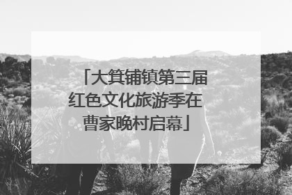 大箕铺镇第三届红色文化旅游季在曹家晚村启幕
