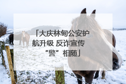 大庆林甸公安护航升级 反诈宣传“警”相随