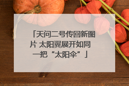 天问二号传回新图片 太阳翼展开如同一把“太阳伞”