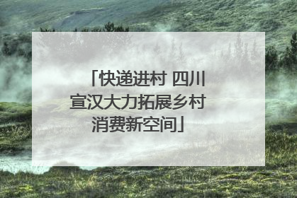 快递进村 四川宣汉大力拓展乡村消费新空间