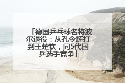 德国乒乓球名将波尔退役：从孔令辉打到王楚钦，同5代国乒选手竞争