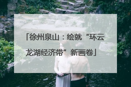 徐州泉山：绘就“环云龙湖经济带”新画卷