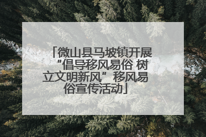 微山县马坡镇开展“倡导移风易俗 树立文明新风”移风易俗宣传活动