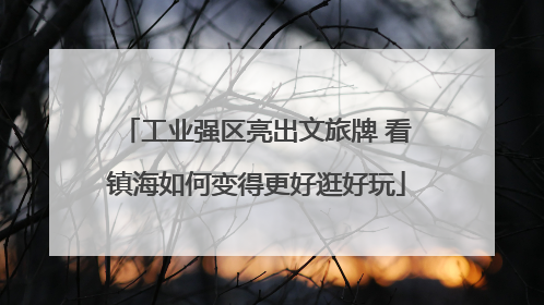 工业强区亮出文旅牌 看镇海如何变得更好逛好玩