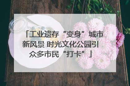 工业遗存“变身”城市新风景 时光文化公园引众多市民“打卡”