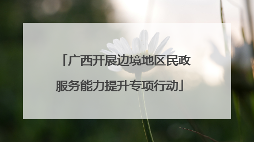 广西开展边境地区民政服务能力提升专项行动