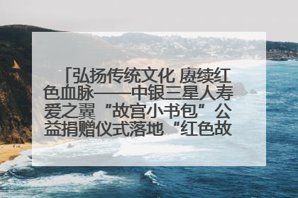 弘扬传统文化 赓续红色血脉——中银三星人寿爱之翼“故宫小书包”公益捐赠仪式落地“红色故都”江西瑞金