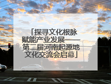 探寻文化根脉 赋能产业发展——第二届河南起源地文化交流会启幕