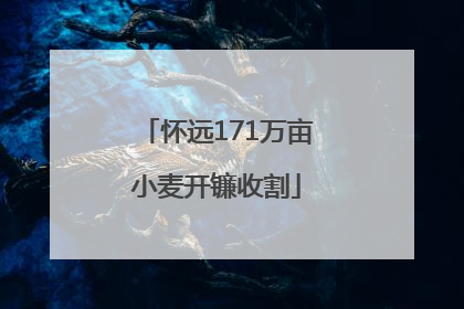 怀远171万亩小麦开镰收割