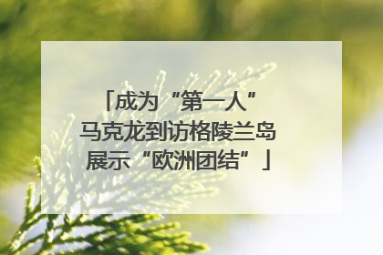 成为“第一人” 马克龙到访格陵兰岛展示“欧洲团结”