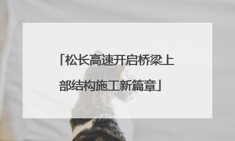松长高速开启桥梁上部结构施工新篇章