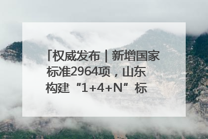 权威发布｜新增国家标准2964项，山东构建“1+4+N”标准化创新发展新格局