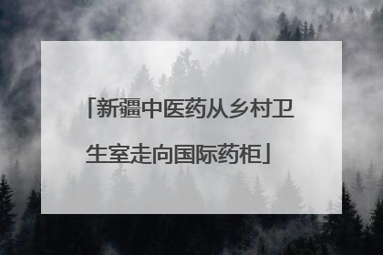 新疆中医药从乡村卫生室走向国际药柜