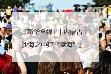 新华全媒+｜内蒙古：沙海之中建“蓝海”