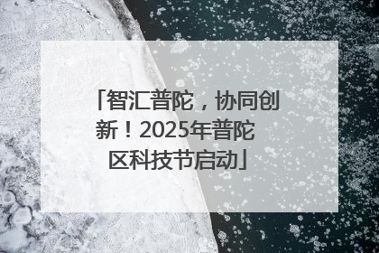 智汇普陀，协同创新！2025年普陀区科技节启动