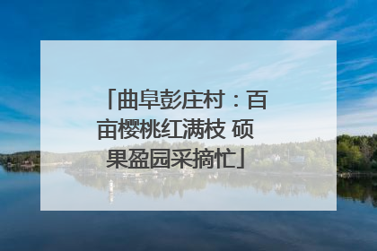 曲阜彭庄村：百亩樱桃红满枝 硕果盈园采摘忙