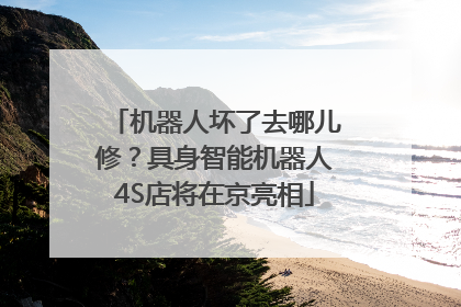 机器人坏了去哪儿修？具身智能机器人4S店将在京亮相