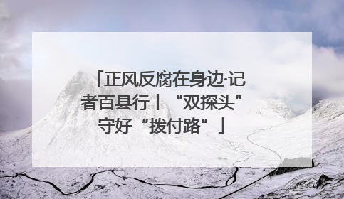 正风反腐在身边·记者百县行丨“双探头”守好“拨付路”