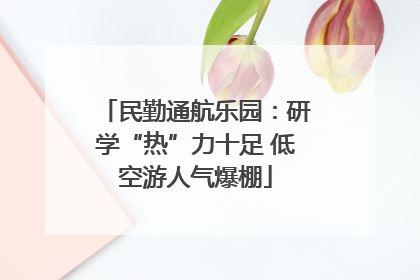 民勤通航乐园：研学“热”力十足 低空游人气爆棚