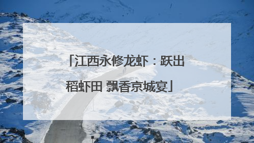 江西永修龙虾：跃出稻虾田 飘香京城宴