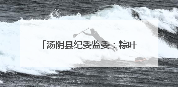 汤阴县纪委监委：粽叶裹廉香 监督护清风