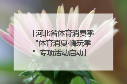 河北省体育消费季“体育消夏·嗨玩季”专项活动启动
