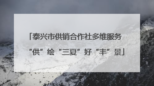 泰兴市供销合作社多维服务 “供”绘“三夏”好“丰”景