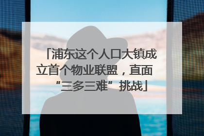 浦东这个人口大镇成立首个物业联盟，直面“三多三难”挑战