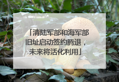 清陆军部和海军部旧址启动签约腾退，未来将活化利用