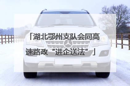 湖北鄂州支队会同高速路政“进企送法”