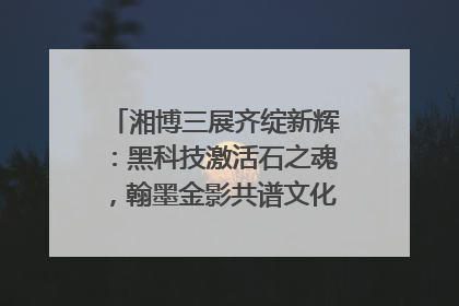 湘博三展齐绽新辉：黑科技激活石之魂，翰墨金影共谱文化遗产日华章