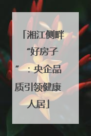 湘江侧畔 “好房子”：央企品质引领健康人居