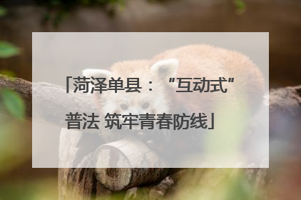 菏泽单县：“互动式”普法 筑牢青春防线