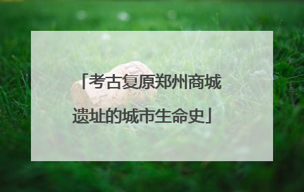 考古复原郑州商城遗址的城市生命史