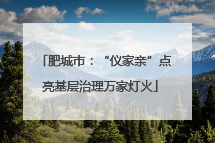 肥城市：“仪家亲”点亮基层治理万家灯火