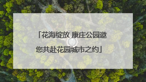 花海绽放 康庄公园邀您共赴花园城市之约