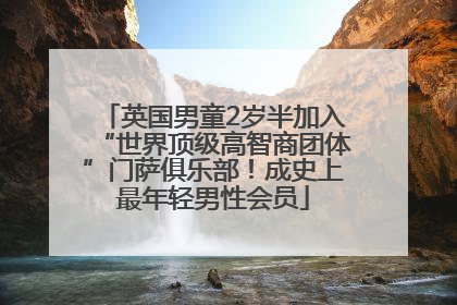 英国男童2岁半加入“世界顶级高智商团体”门萨俱乐部！成史上最年轻男性会员