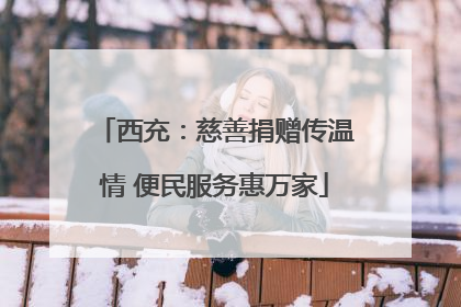 西充：慈善捐赠传温情 便民服务惠万家