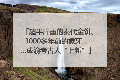 超半斤重的秦代金饼、3000多年前的象牙……成渝考古人“上新”