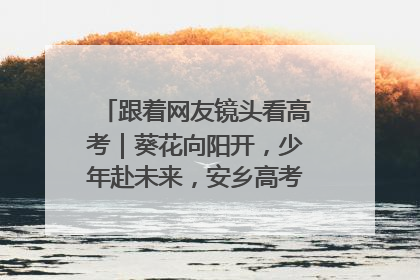 跟着网友镜头看高考｜葵花向阳开，少年赴未来，安乡高考首日的希望图景