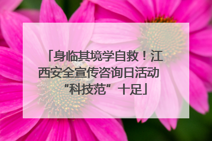 身临其境学自救！江西安全宣传咨询日活动“科技范”十足