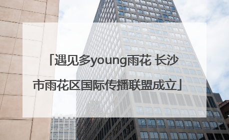 遇见多young雨花 长沙市雨花区国际传播联盟成立