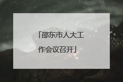 邵东市人大工作会议召开