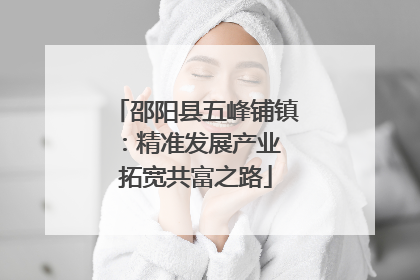邵阳县五峰铺镇：精准发展产业 拓宽共富之路