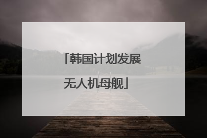 韩国计划发展无人机母舰