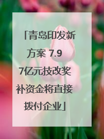 青岛印发新方案 7.97亿元技改奖补资金将直接拨付企业
