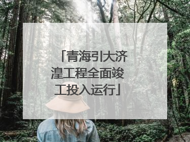 青海引大济湟工程全面竣工投入运行