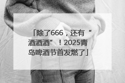 除了666，还有“酒酒酒”！2025青岛啤酒节首发燃了